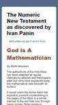 Mobile Screenshot of numericnewtestament.com